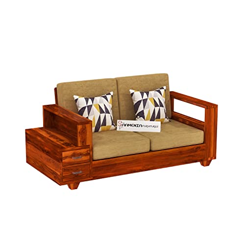 Wooden Sheesham Teak Wood Sofa Set 4 Seater, Furniture Living Room, 4 Seater Sofa Set Wooden, Office Furniture Sofa Set, Without Pillow