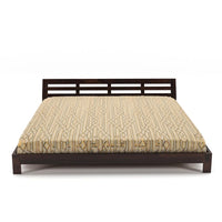 Solid Sheesham Wood Low Height Double Bed Without Storage for Bedroom, Living Room, Hotels Furniture