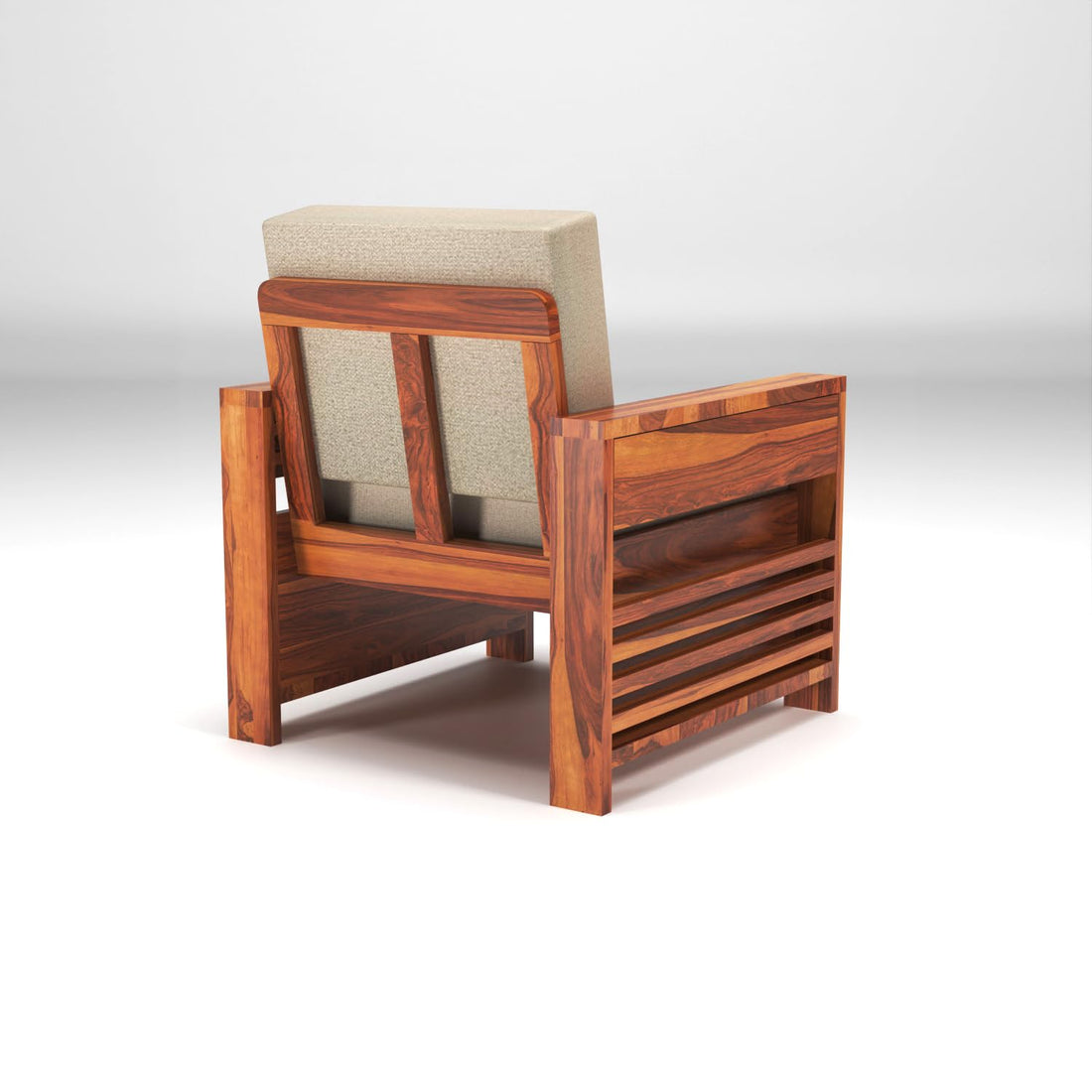 Sheesham Wood 7 Seater Side Cup Stand Sofa Set for Living Room | 7 Seater Sofa Set | Wooden Sofa Set | (3+2+2)