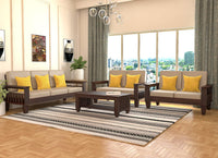 Sheesham Wood 7 Seater Sofa Set for Living Room Wooden Sofa Set for Living Room Furniture 3+2+2