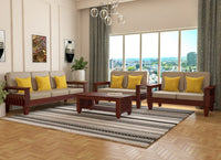 Sheesham Wood 7 Seater Sofa Set for Living Room Wooden Sofa Set for Living Room Furniture 3+2+2