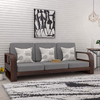 Wooden 5 Seater Sofa Set for Living Room | Five Seater Sofa for Office & Lounge | 3+1+1 Seater Sofa Sets for Home