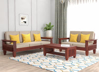 Solid Sheesham Wooden 5 Seater Sofa Set for Living Room, Sofa Set 3 Seater and 2 Seater for Home, Office & Lounge