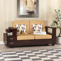 Sheesham Wooden 2 Seater Sofa Set for Living Room Furniture