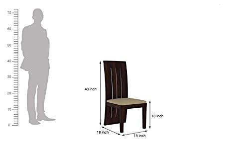 Saamenia furnitures™ Sheesham Wood 6 Seater Dining Table with Chairs | Dining Set Furniture | Balcony | Living Room (Walnut Finish, Sheesham Wood Dining Table with 4 Chairs and 1 Bench)