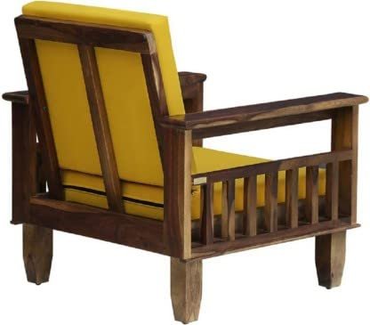 Saamenia Furnitures Solid Sheesham Wooden  Seater Sofa Set for Living Room Furniture – Natural Brown Finish