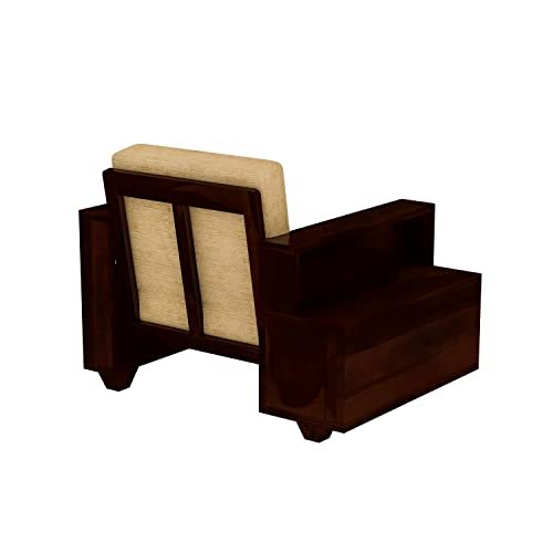 Mamta Furniture Wooden Sheesham Teak Wood sopha 1 Seater , Furniture Living Room , 1 Sopha Wooden , Office Furniture Sopha , Without Pillow , Walnut