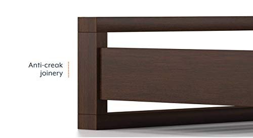 Saamenia Furnitures Sheesham Wood Single Size Bed for Home Bedroom (Dark Walnut Finish)