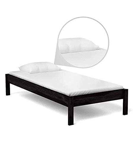 Saamenia Furnitures Wooden Single Size Bed for Bed Room | Solid Wood Bed | Wooden Bed |Single Size Wood Bed | (Sheesham Wood, Warm Chestnut) |