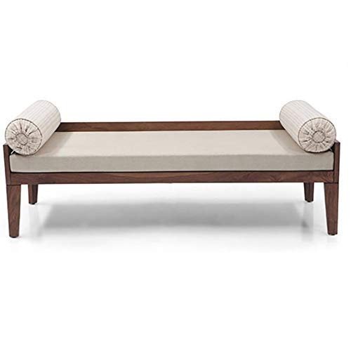 Saamenia Furnitures Solid Wood Divan Bed for Living Room | 3 Seater Divan Single Bed for Drawing Room | Sheesham Wood, Natural Finish