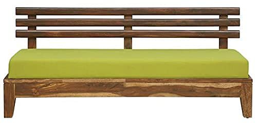 Mamta Furniture Solid Sheesham Wood 3 Seater Sofa Set | Honey Brown Finish | Traditional Indian Style | Living Room | Drawing Room | Without Pillow