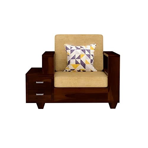 Mamta Furniture Wooden Sheesham Teak Wood sopha 1 Seater , Furniture Living Room , 1 Sopha Wooden , Office Furniture Sopha , Without Pillow , Walnut