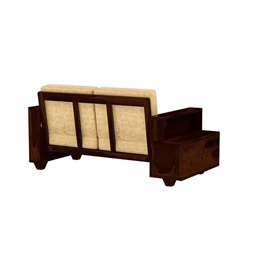 Mamta Furniture Wooden Sheesham Teak Wood Sofa Set 7 Seater , Furniture Living Room , 7 Seater Sofa Set Wooden , Office Furniture Sofa Set , Without Pillow (Walnut, 7 Seater (3+2+2))