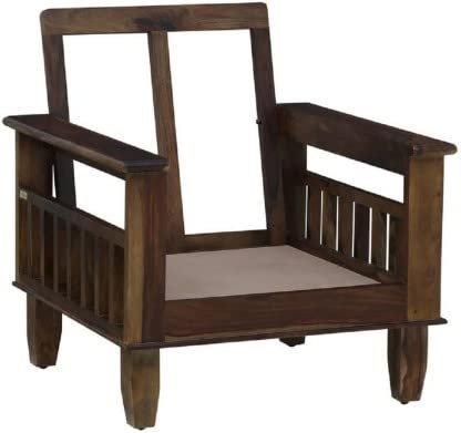 Saamenia Furnitures Solid Sheesham Wooden  Seater Sofa Set for Living Room Furniture – Natural Brown Finish