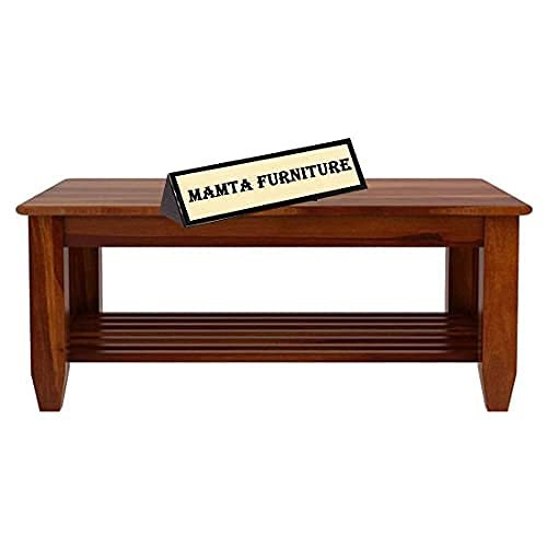 Saamenia furnitures™ Furniture Sheesham Wood Coffee Table for Living Room | Wooden Center Table (Center Table, Honey Finish)