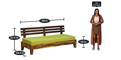 Saamenia furnitures™ Solid Sheesham Wood 3 Seater Sofa Set | Wooden Sofa Set | Living Room Furniture