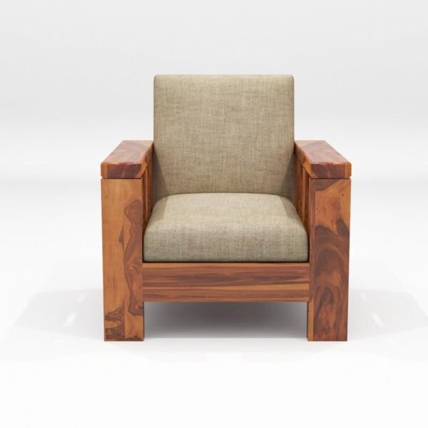 Saamenia Furnitures Solid Sheesham Wooden 5 Seater Sofa Set for Living Room Furniture – Honey Finish