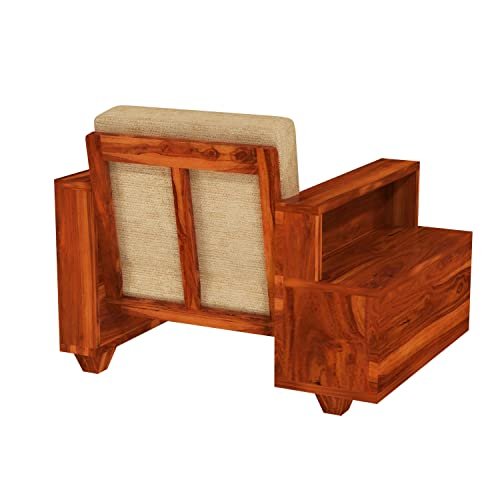 Mamta Furniture Wooden Sheesham Teak Wood Sofa Set 5 Seater , Furniture Living Room , 5 Seater Sofa Set Wooden , Office Furniture Sofa Set , Without Pillow , Honey