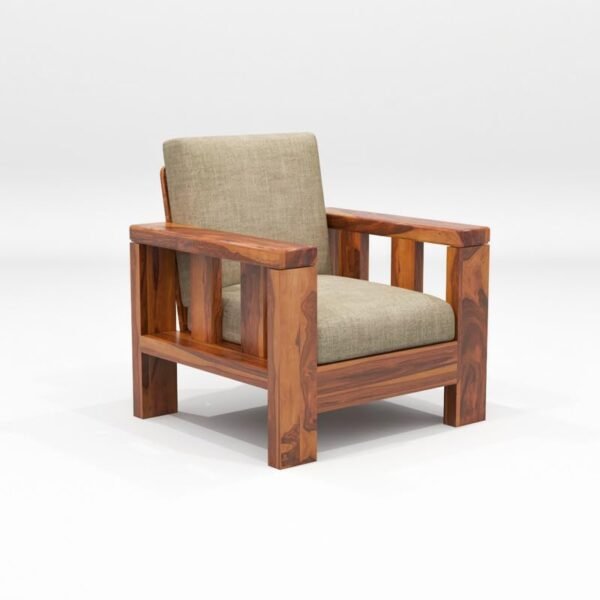 Saamenia Furnitures Solid Sheesham Wooden 5 Seater Sofa Set for Living Room Furniture – Honey Finish