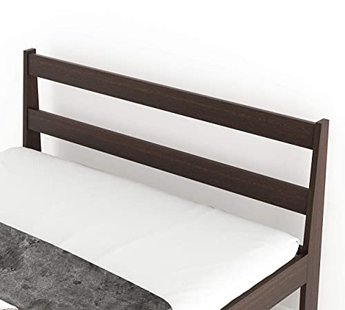 Saamenia Furnitures Roverb Sheesham Wood Bed Without Storage (Queen Size, Walnut Finish)