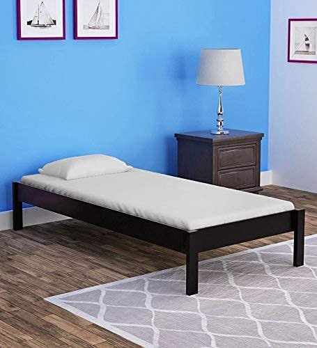 Saamenia Furnitures Wooden Single Size Bed for Bed Room | Solid Wood Bed | Wooden Bed |Single Size Wood Bed | (Sheesham Wood, Warm Chestnut) |