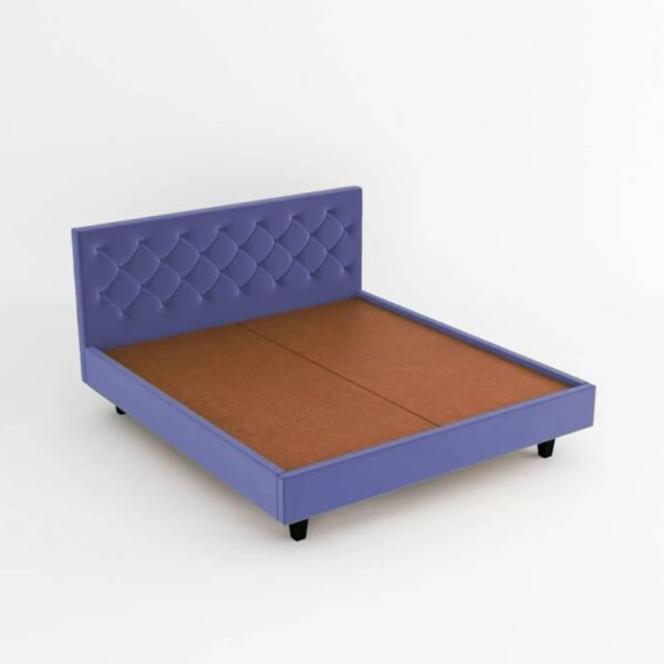 Mamta Furniture King Size Bed | Fabric Bed with Headboard | Tufted Upholstered Bed | Bedroom Bed | Wooden Frame | Master Bedroom | Guest Room | DIY Assembly