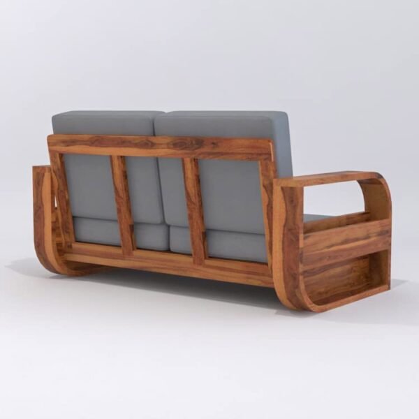 Saamenia Furniture Wooden 6 Seater Sofa Set for Living Room | Six Seater Sofa for Office & Lounge | 3+2+1 Seater Sofa Sets for Home | Sheesham Wood, Honey Finish
