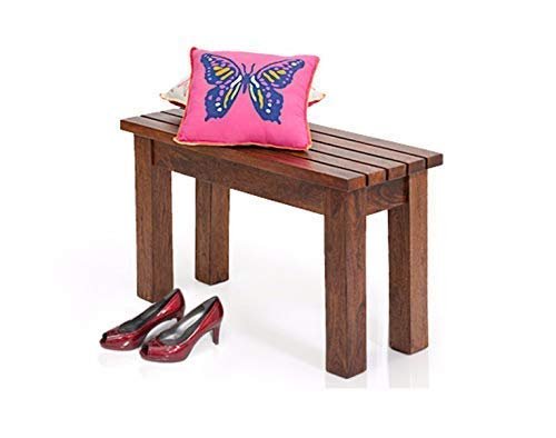 SAAMENIA FURNITURES Solid Sheesham Wood Bench for Living Room | 2 Seater Wooden Bench  (Brown Finish)