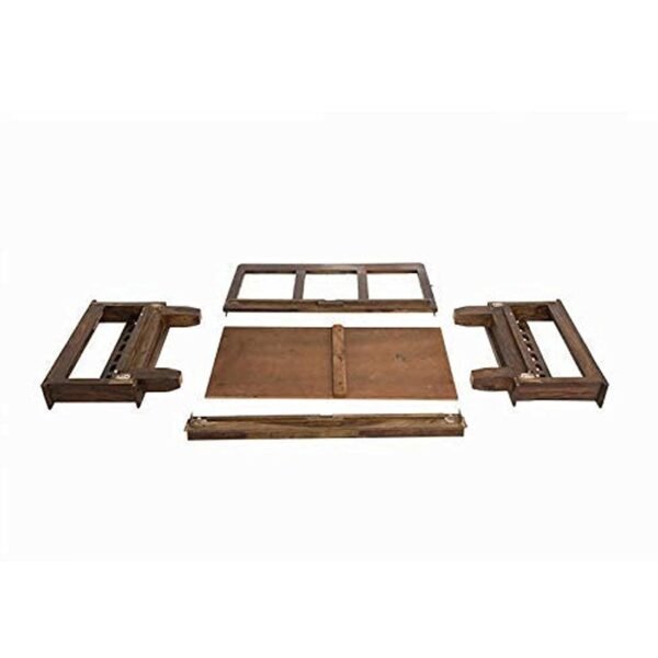Mamta Furniture Wooden Solid Sheesham Wood 6 Seater Sofa Set with Cushions (6 Seater Sofa | 3+2+1, Natural Brown Finish)
