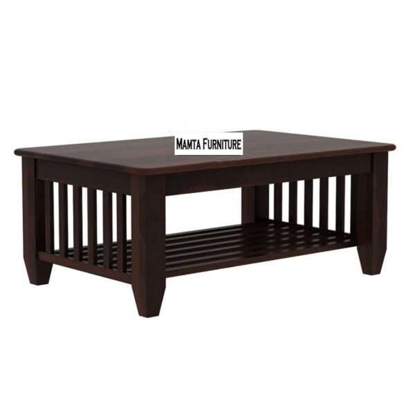 Mamta Furniture Storage Center Table Sofa Center Table Solid Wood Coffee Table (Finish Color – Walnut Finish, Sheesham Wood )