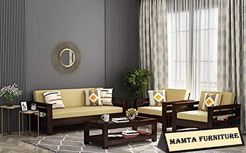 Solid Sheesham Wood Sofa Set