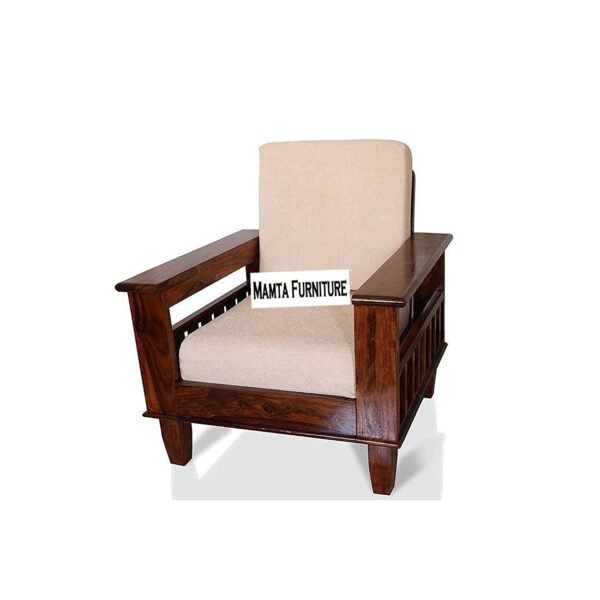 Mamta Furniture Wooden Solid Sheesham Wood 6 Seater Sofa Set with Cushions (6 Seater Sofa | 3+2+1, Natural Brown Finish)