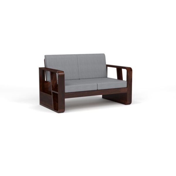 Mamta Furniture Solid Sheesham Wood 5 Seater Sofa Set | Living Room | Natural Wood Finish | 3+2 Configuration | With Side Storage | Drawing Room | Without Pillow
