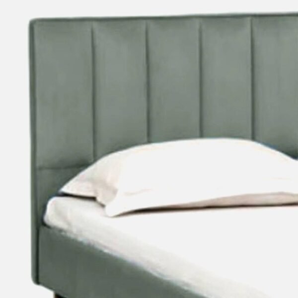 Mamta Furniture Fabric Upholstered King Size Bed with Headboard | Grey Engineered Wood Frame | Bedroom & Kids Room | Master Bedroom | Guest Room | DIY Assembly