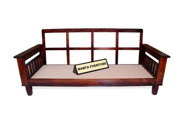Mamta Furniture Wooden Solid Sheesham Wood 5 Seater Sofa Set with 40 Density Cushions ( 3+1+1, Natural Finish)