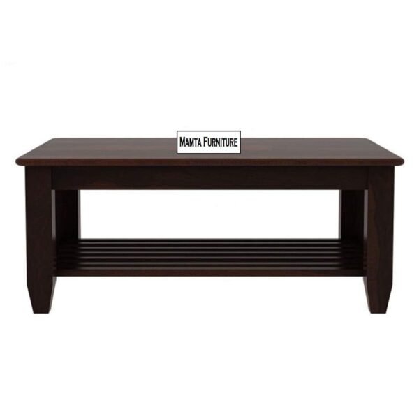 Mamta Furniture Storage Center Table Sofa Center Table Solid Wood Coffee Table (Finish Color – Walnut Finish, Sheesham Wood )