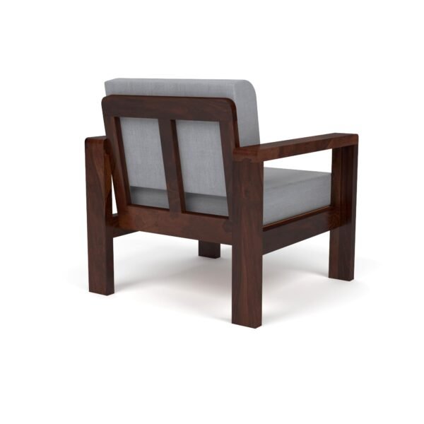 Mamta Furniture Sheesham Wood 4 Seater Sofa Set | Walnut Finish | Living Room | Drawing Room | Without Pillow | Solid Wood Frame