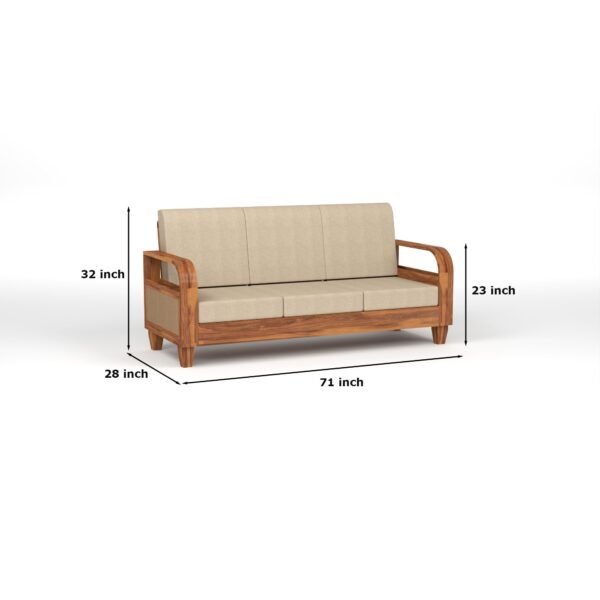sofa set 1 (Honey Finish, 6 Seater Sofa 3+2+1, Curve Cane Sofa)