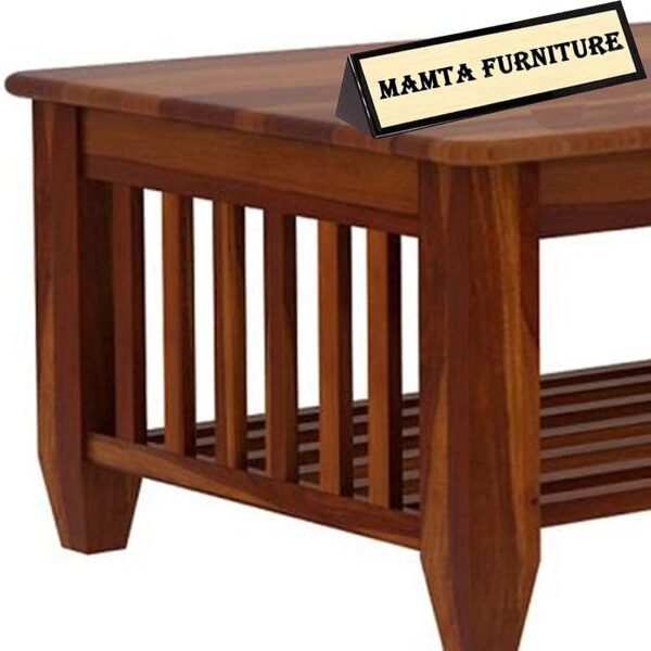 Saamenia furnitures™ Furniture Sheesham Wood Coffee Table for Living Room | Wooden Center Table (Center Table, Honey Finish)
