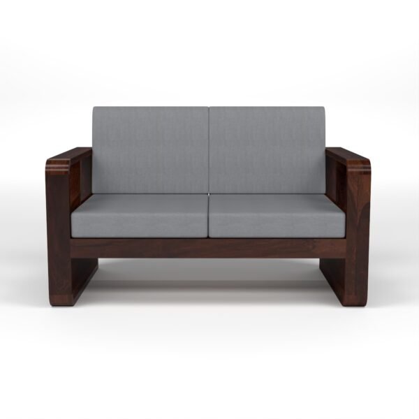 Mamta Furniture Solid Sheesham Wood 4 Seater Sofa Set with Side Storage | Walnut Finish | 40 Density Cushions | Space Saving Design | Living Room | Drawing Room