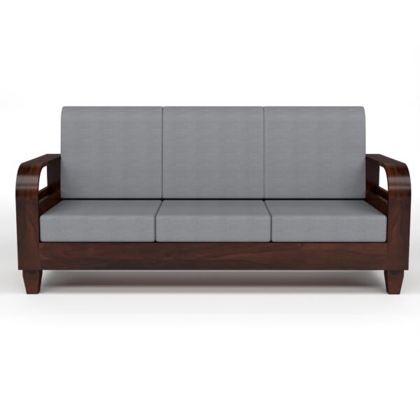 sofa set 1 (Walnut Finish, 6 Seater Sofa 3+2+1, Curve Cane Sofa)