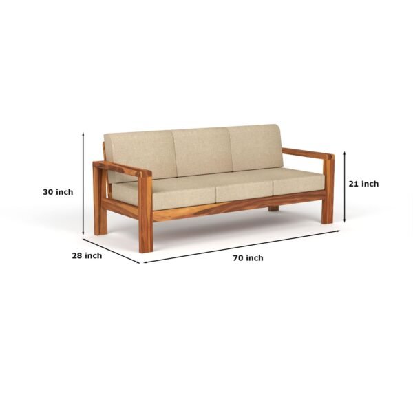 sofa set 1 (Honey Finish, 5 Seater Sofa 3+2 with Coffee Table, Edge Sofa)