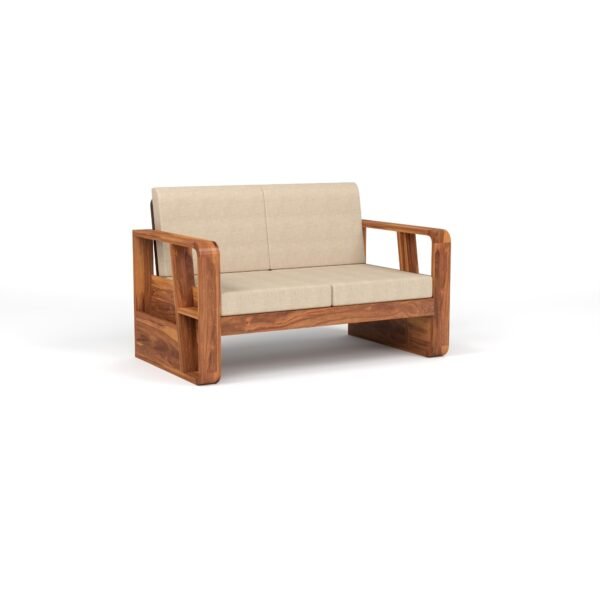 sofa set 1 (Honey Finish, 2 Seater Sofa, Utility Sofa)