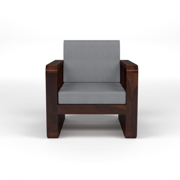 Mamta Furniture Solid Sheesham Wood 4 Seater Sofa Set with Side Storage | Walnut Finish | 40 Density Cushions | Space Saving Design | Living Room | Drawing Room