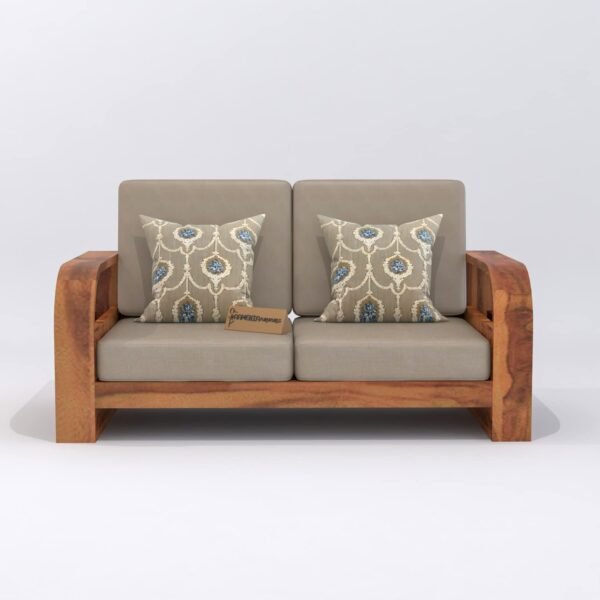 Saamenia Furniture Wooden 6 Seater Sofa Set for Living Room | Six Seater Sofa for Office & Lounge | 3+2+1 Seater Sofa Sets for Home | Sheesham Wood, Honey