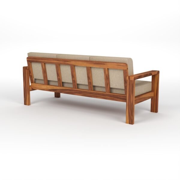 sofa set 1 (Honey Finish, 5 Seater Sofa 3+2 with Coffee Table, Edge Sofa)