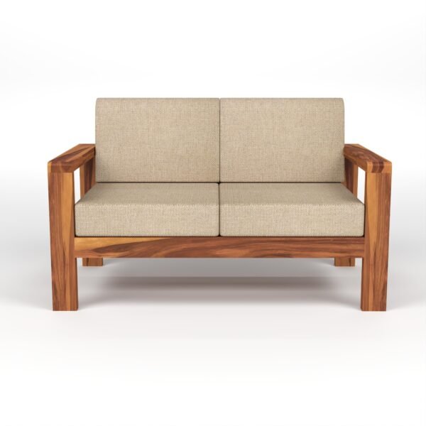 sofa set 1 (Honey Finish, 5 Seater Sofa 3+2 with Coffee Table, Edge Sofa)