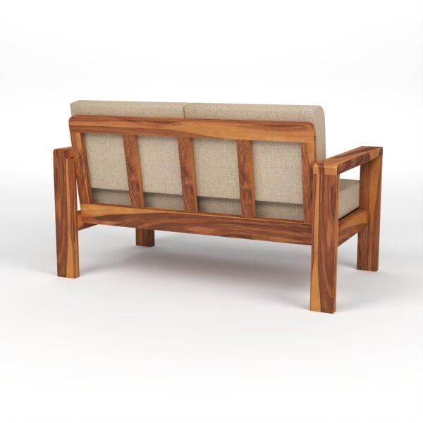 sofa set 1 (Honey Finish, 4 Seater Sofa 2+2, Edge Sofa)