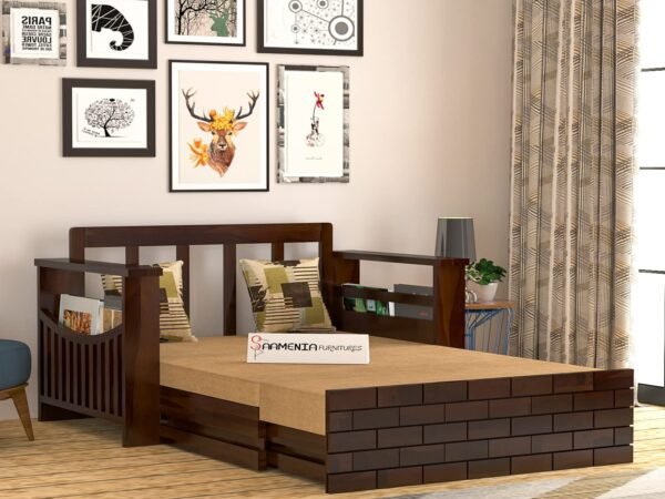 Mamta Furniture wooden Sofa cum bed